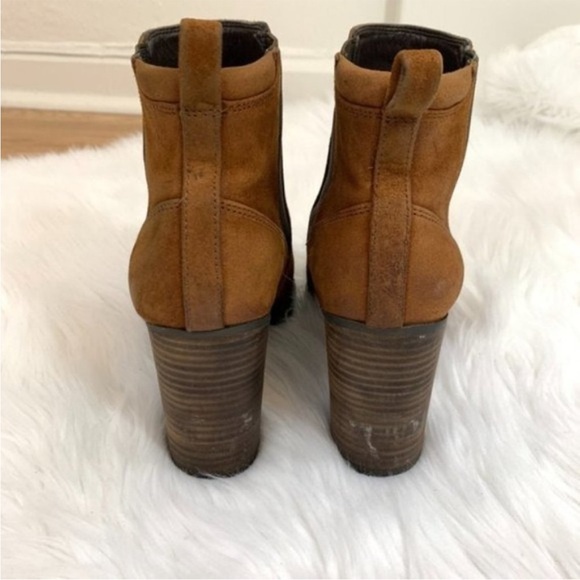 Franco Sarto Odette Cognac Suede Ankle Bootie - Picture 4 of 4